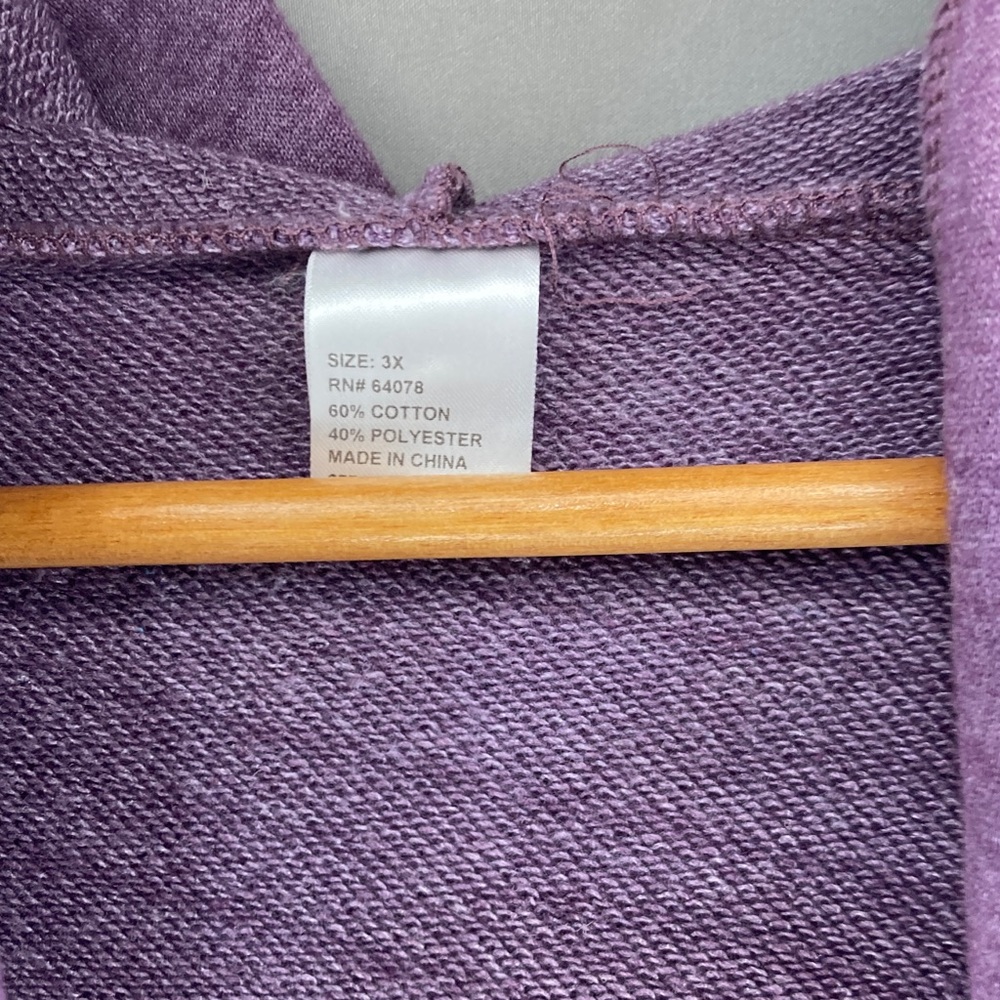 Purple Hooded Cardigan - Picture 2 of 3